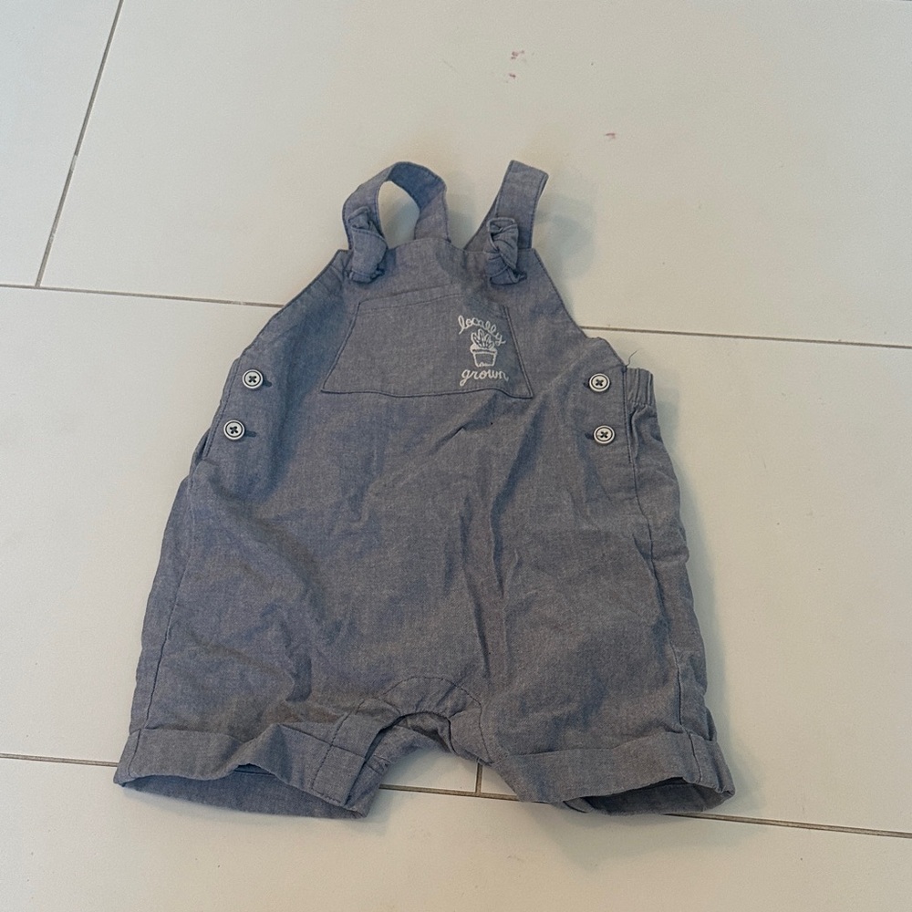 Cat & Jack Charcoal Kids Overalls 12m locally grown